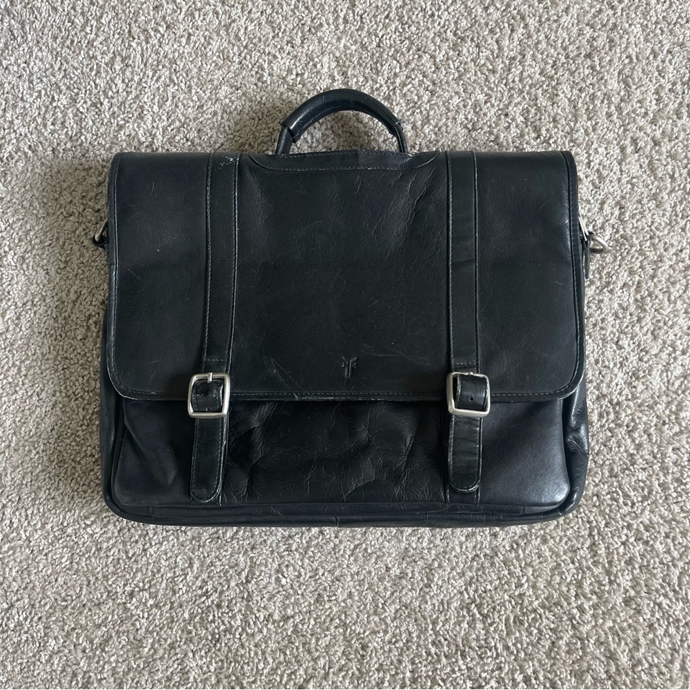Frye Laptop Strap Leather Bag